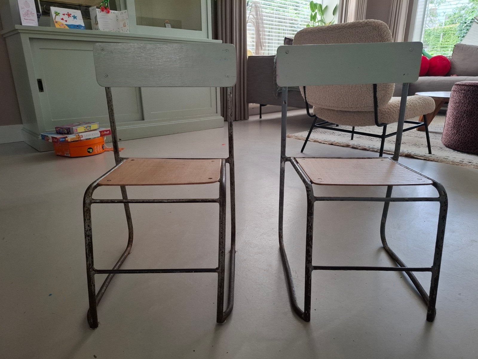 Kinderstoeltjes, vintage 2x, Ophalen, Twee