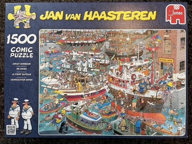 Jan van Haasteren puzzel De Haven, Ophalen of Verzenden, 500 t/m 1500 stukjes, Gebruikt, Legpuzzel