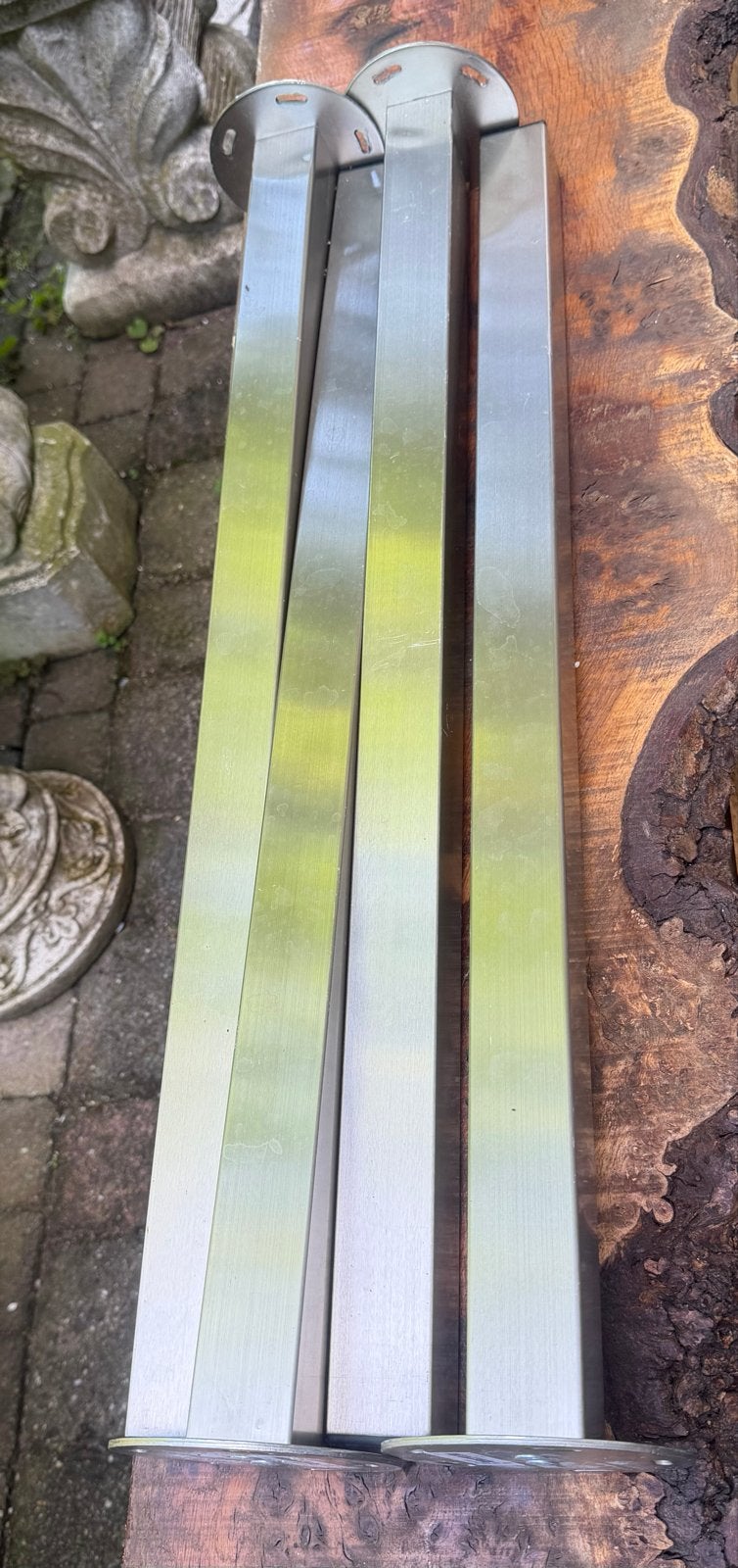 IKEA Adils Tafelpoten - 4 stuks, metaal, Ophalen, Tafelpoot, Minder dan 50 cm, Gebruikt