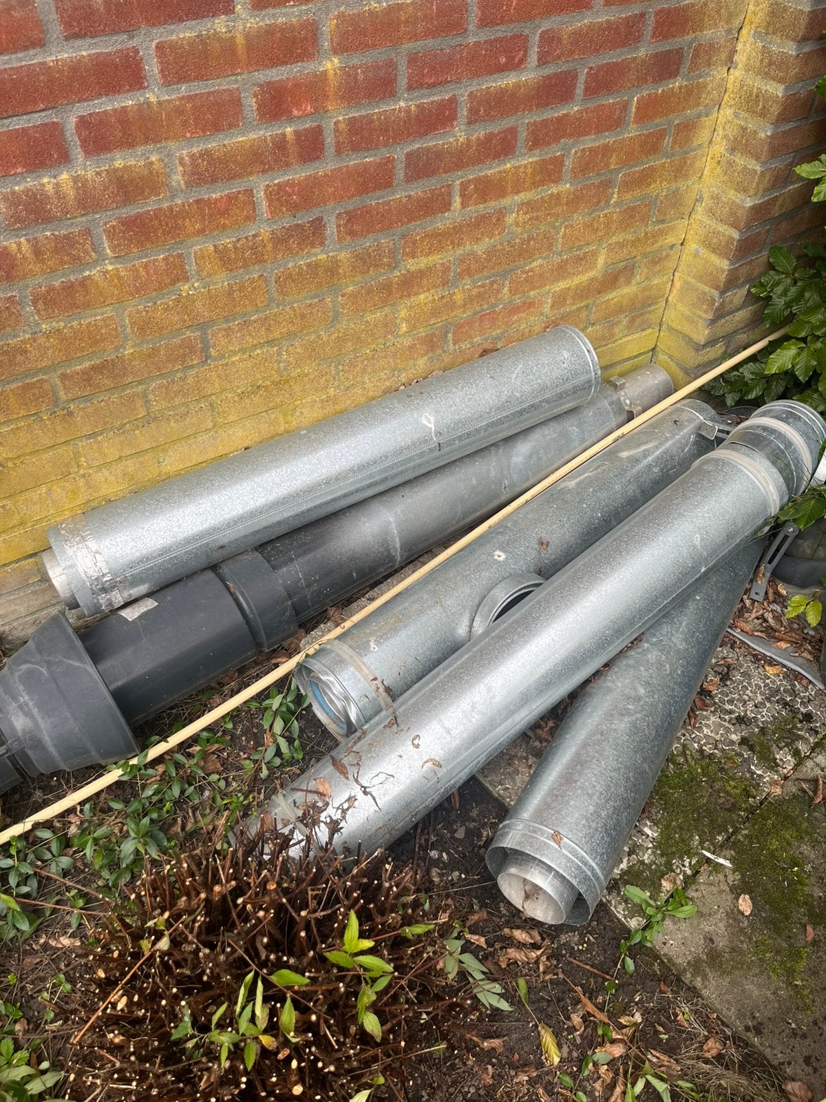 Rook  Afvoer gashaard, Doe-het-zelf en Verbouw, Ophalen, Afvoer, Gebruikt, Aluminium
