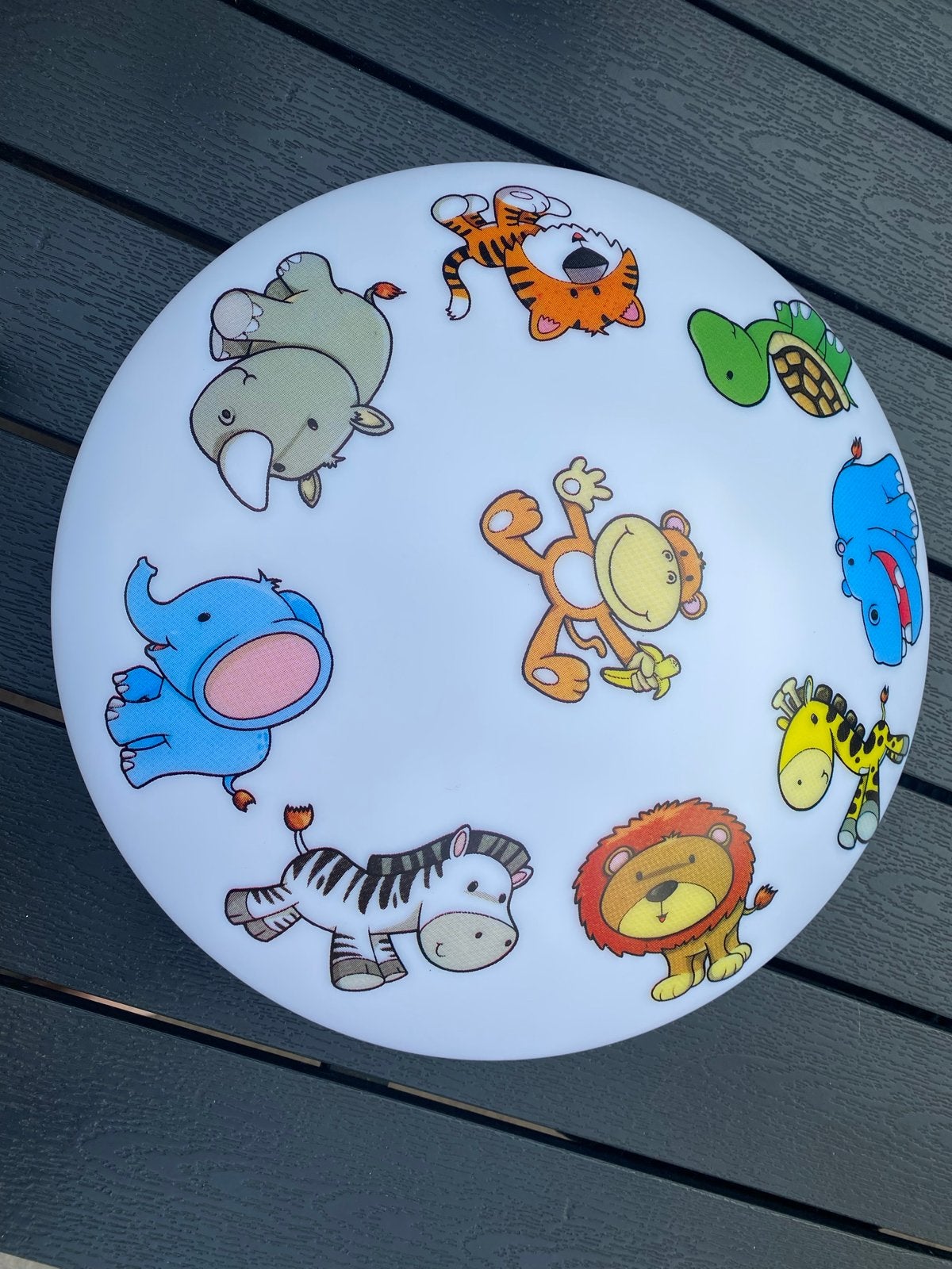 Plafondlamp kinderkamer met dierenprint, Ophalen, Gebruikt, Overige typen