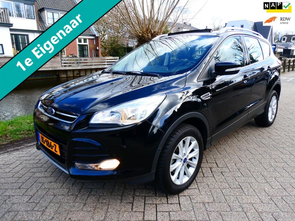 Ford Kuga 1.5 Titanium 150pk 1e eig. Clima Navi Schuifdak PD, Auto's, 4 cilinders, Zwart, Origineel Nederlands, Bedrijf