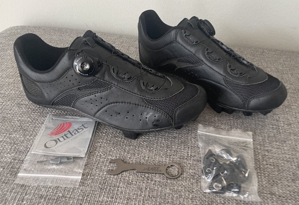 Lake MX331 Gravel/MTB schoen (SPD) Carbon Kangoeroeleer 44, Ophalen of Verzenden, Zo goed als nieuw, Schoenen