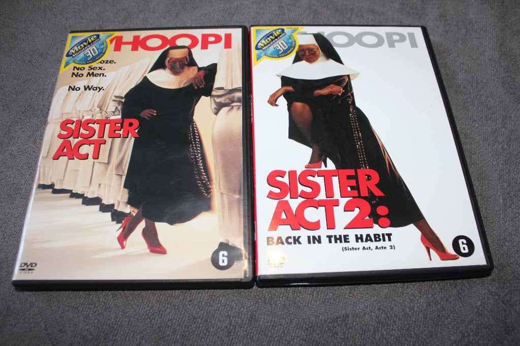 DVD Sister Act 1 + 2, Vanaf 6 jaar, Ophalen of Verzenden, Gebruikt, Overige genres