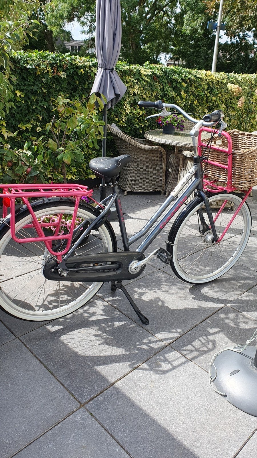 Heavyduty NL damesfiets met 3 versnellingen en mand, Versnellingen, Trommelrem, Ophalen, Overige merken