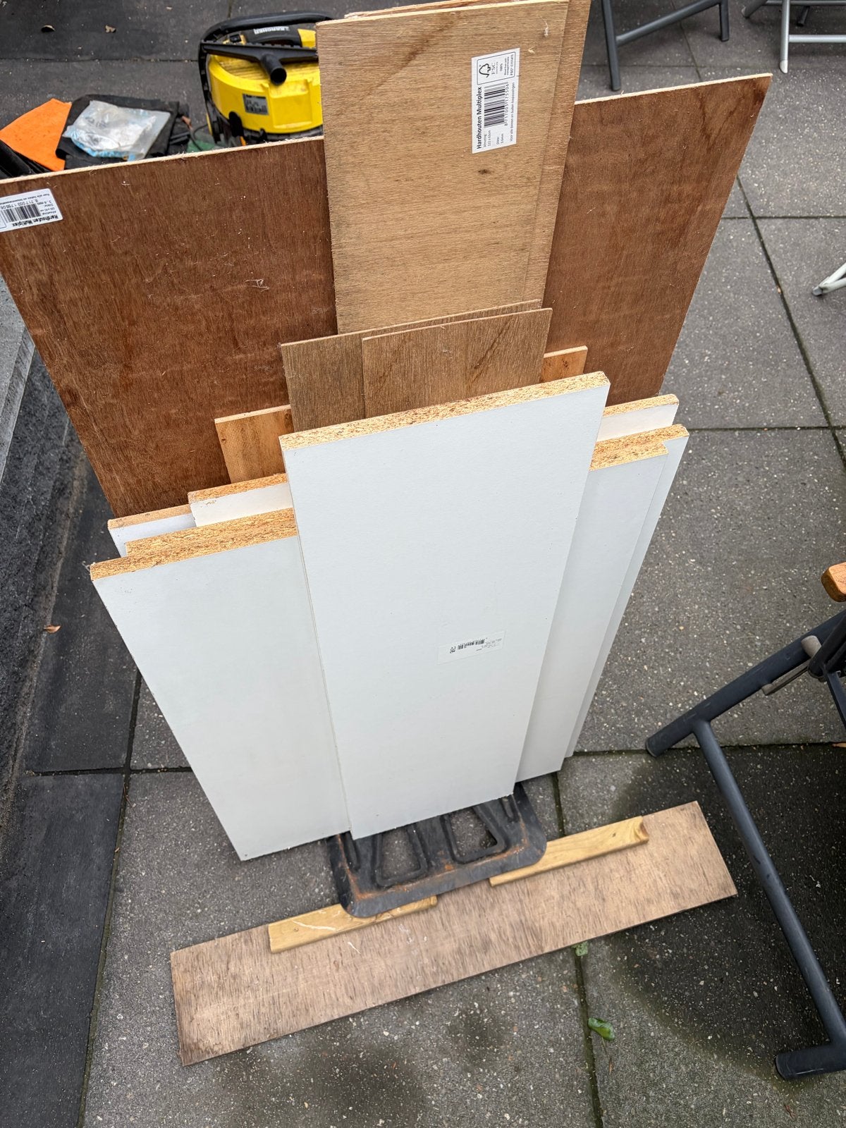 diverseplanken, meubelpaneel en multiplex platen, Gebruikt, Minder dan 25 mm, Ophalen of Verzenden, Plank