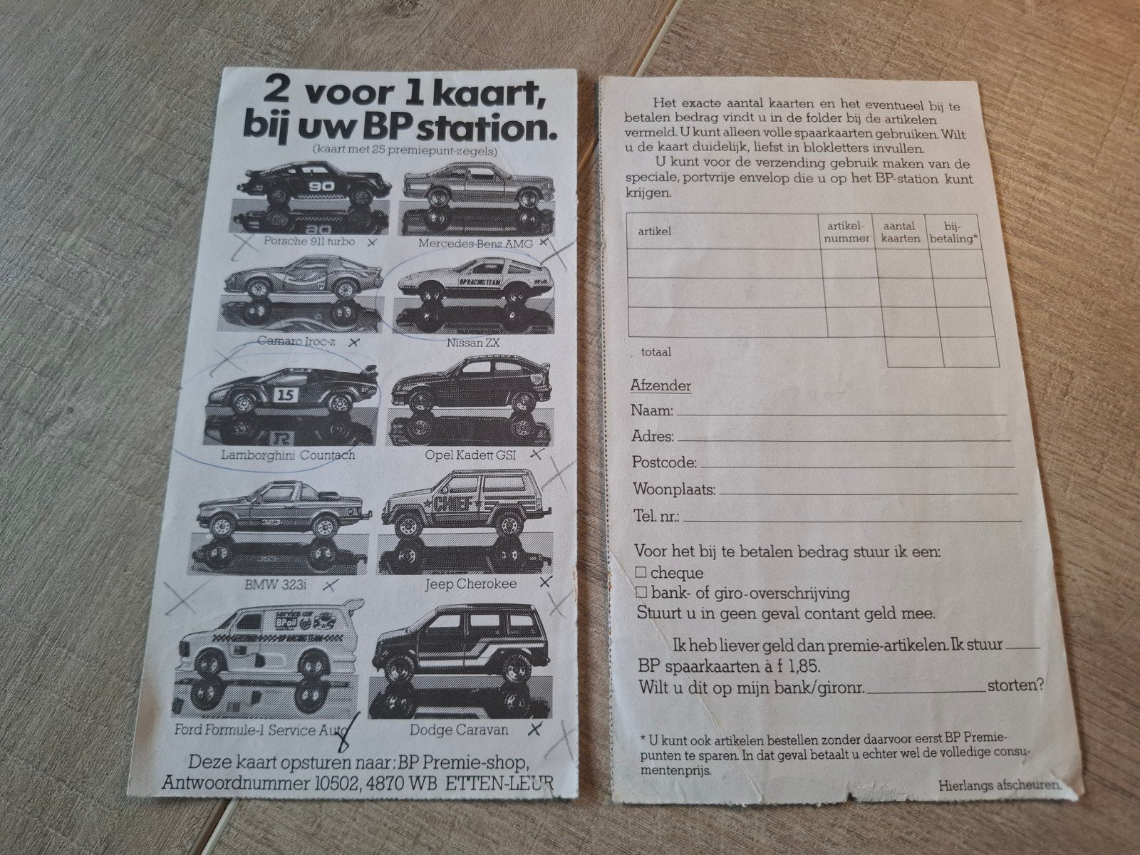 BP spaarkaart folder - Matchbox modellen, Ophalen of Verzenden, Gelezen