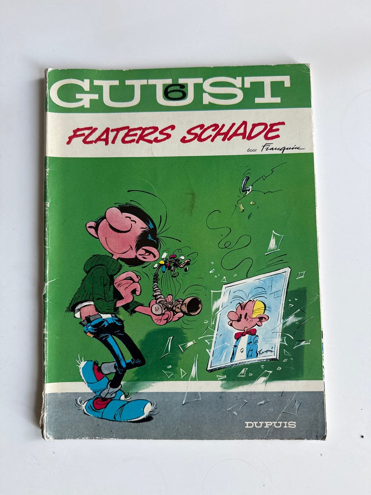 Guust Flaters Schade - Stripboek door Franquin, Eén stripboek, Ophalen, Gelezen