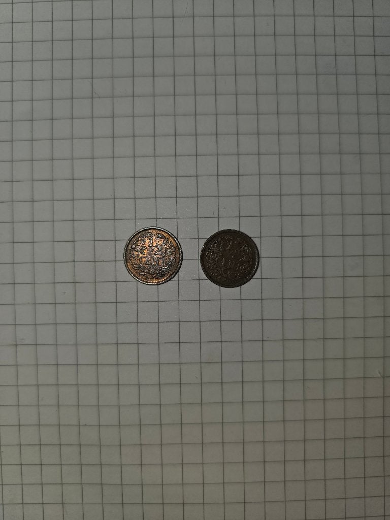 1/2 cent, Ophalen, Koningin Wilhelmina, 1 cent, Setje