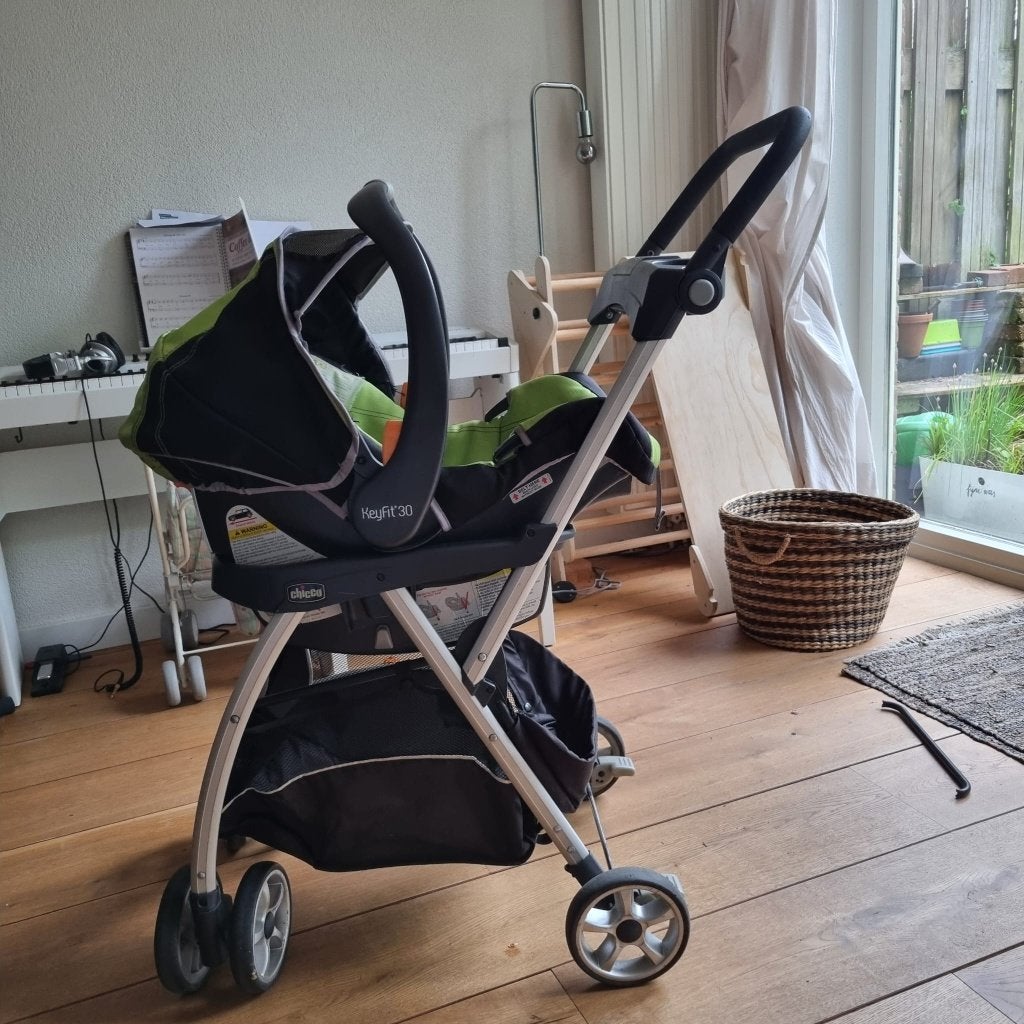 Chicco KeyFit autostoeltje Baby met caddy maxi cosi, Ophalen, 9 t/m 18 kg, Chicco, Gebruikt