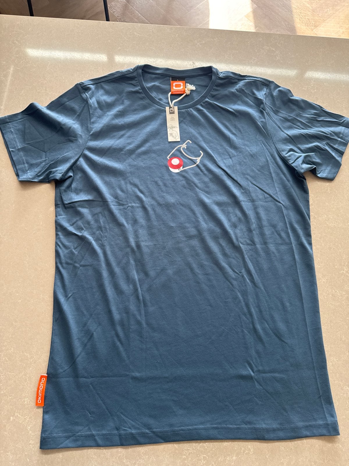 Nieuw Okimono T-shirt - Maat L - Prachtig Blauw, Ophalen of Verzenden, Nieuw, Maat 52/54 (L), Blauw