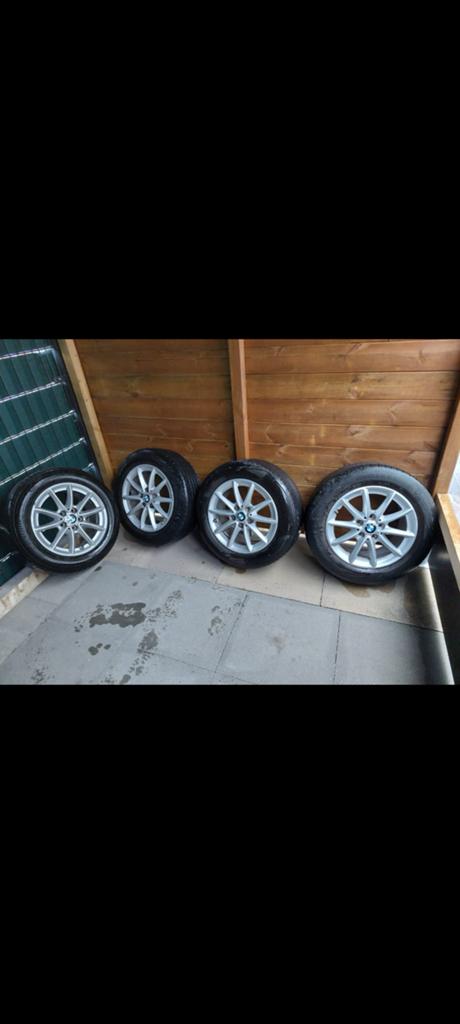Originele BMW zomerbanden met velgen 205/60/R16, Auto-onderdelen, Ophalen, Gebruikt, Banden en Velgen, 17 inch