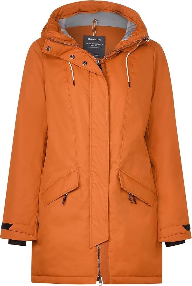 Winterjas / Parka / Maat 34 / Street one z.g.a.n., Street One, Oranje, Ophalen of Verzenden, Zo goed als nieuw