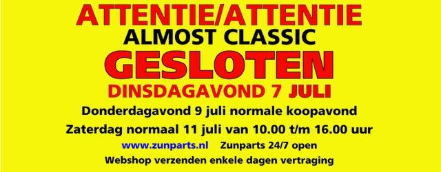 ALMOST CLASSIC VLAARDINGEN VOOR ZUNDAPP ONDERDELEN, Ophalen of Verzenden, Gebruikt, Overige typen