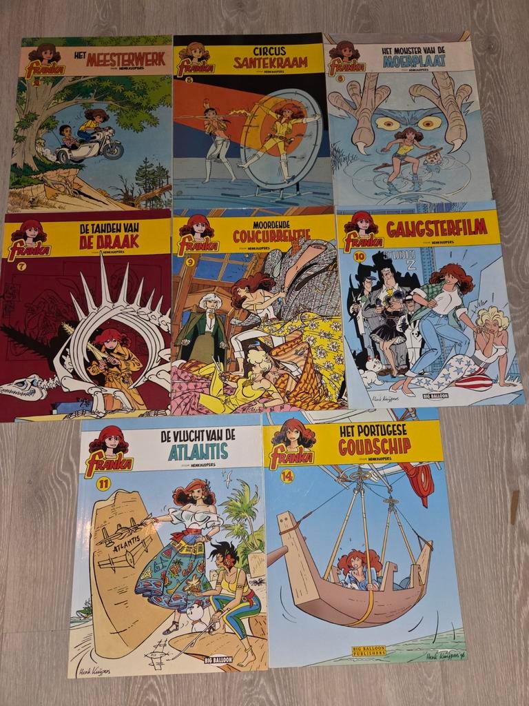 8x Franka, Meerdere stripboeken, Ophalen of Verzenden, Gelezen