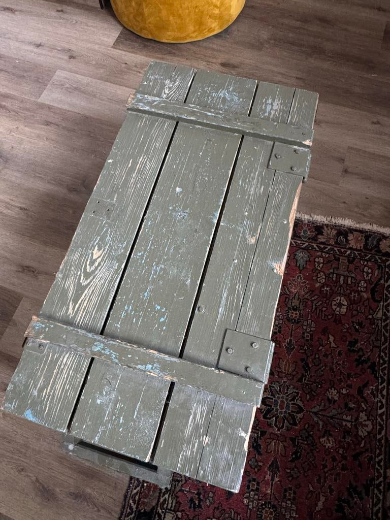 Houten Munitiekist P-C V - Vintage Legerkist, Ophalen, Landmacht, Overige gebieden, Kist of Geocache