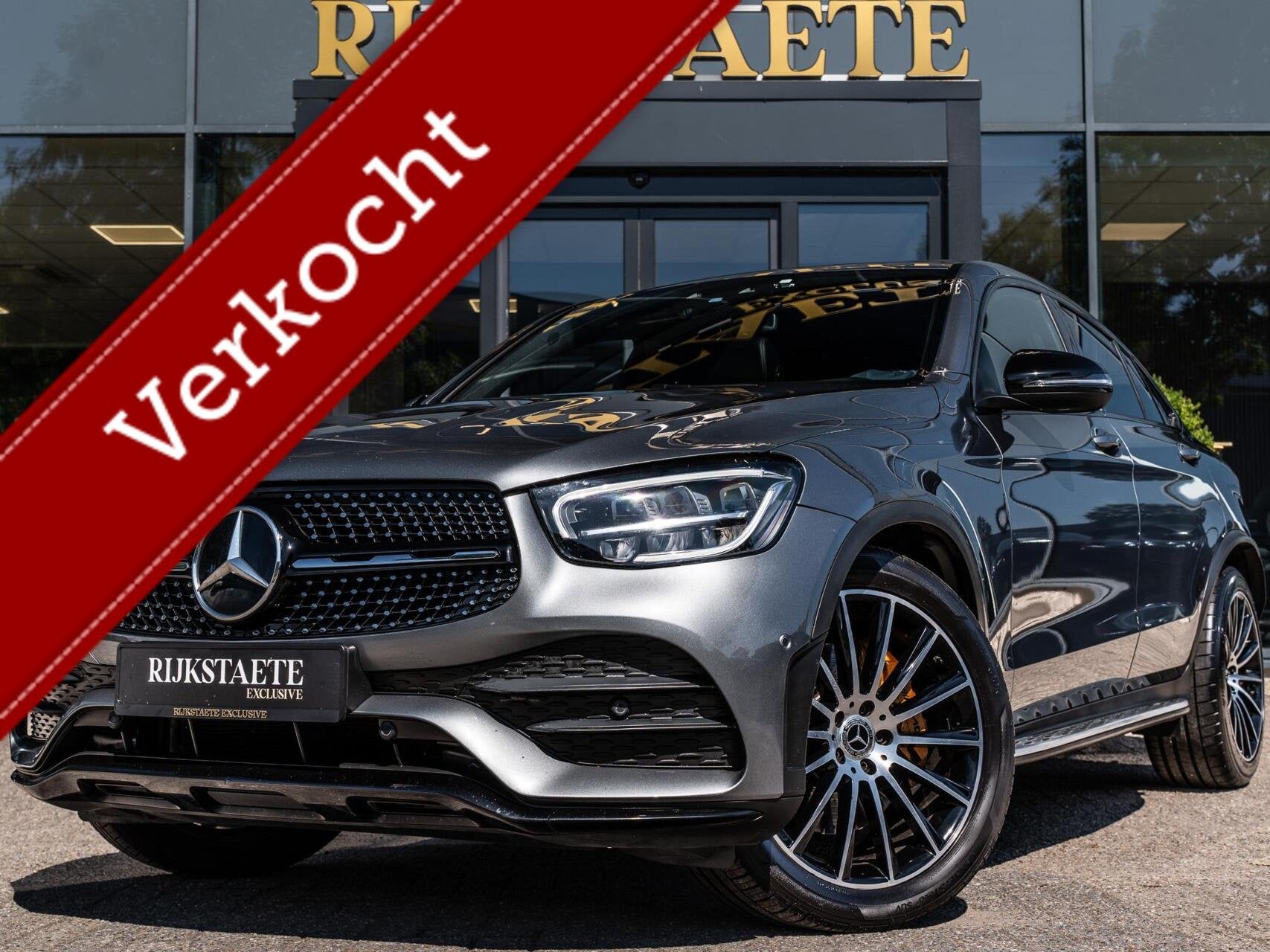Mercedes GLC-klasse 220d Coupé 4MATIC AMG|PANO|TREKHAAK|20', Automaat, Gebruikt, 4 cilinders, Met garantie (alle)