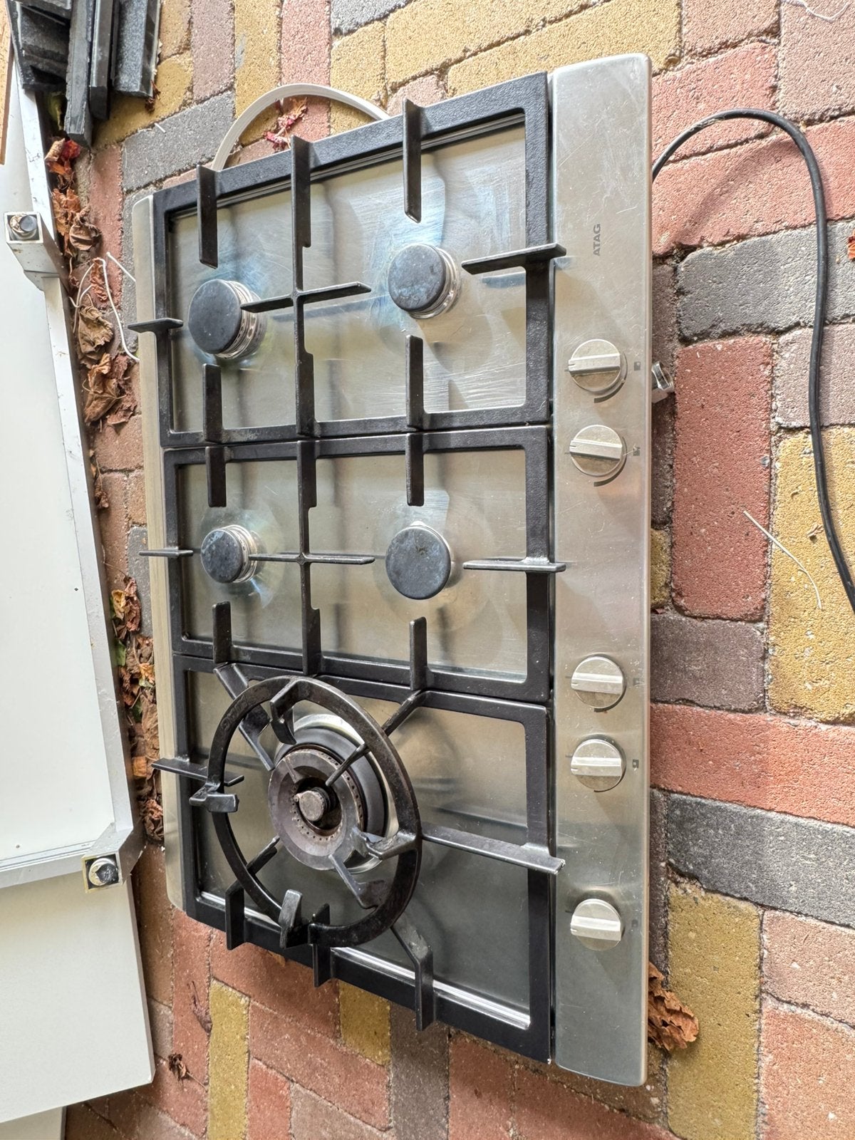 Atag 5-pits inbouw gasfornuis, Witgoed en Apparatuur, Ophalen, Zo goed als nieuw, Inbouw, Gas