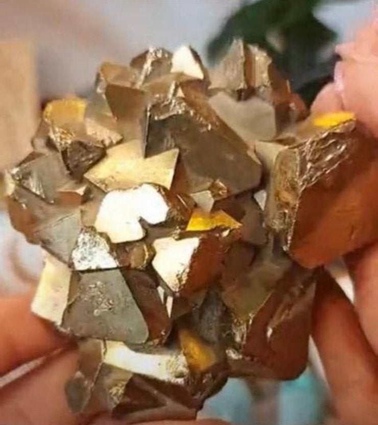 Pyrite Cluster on the Large & Heavy side / stone of money, Verzenden