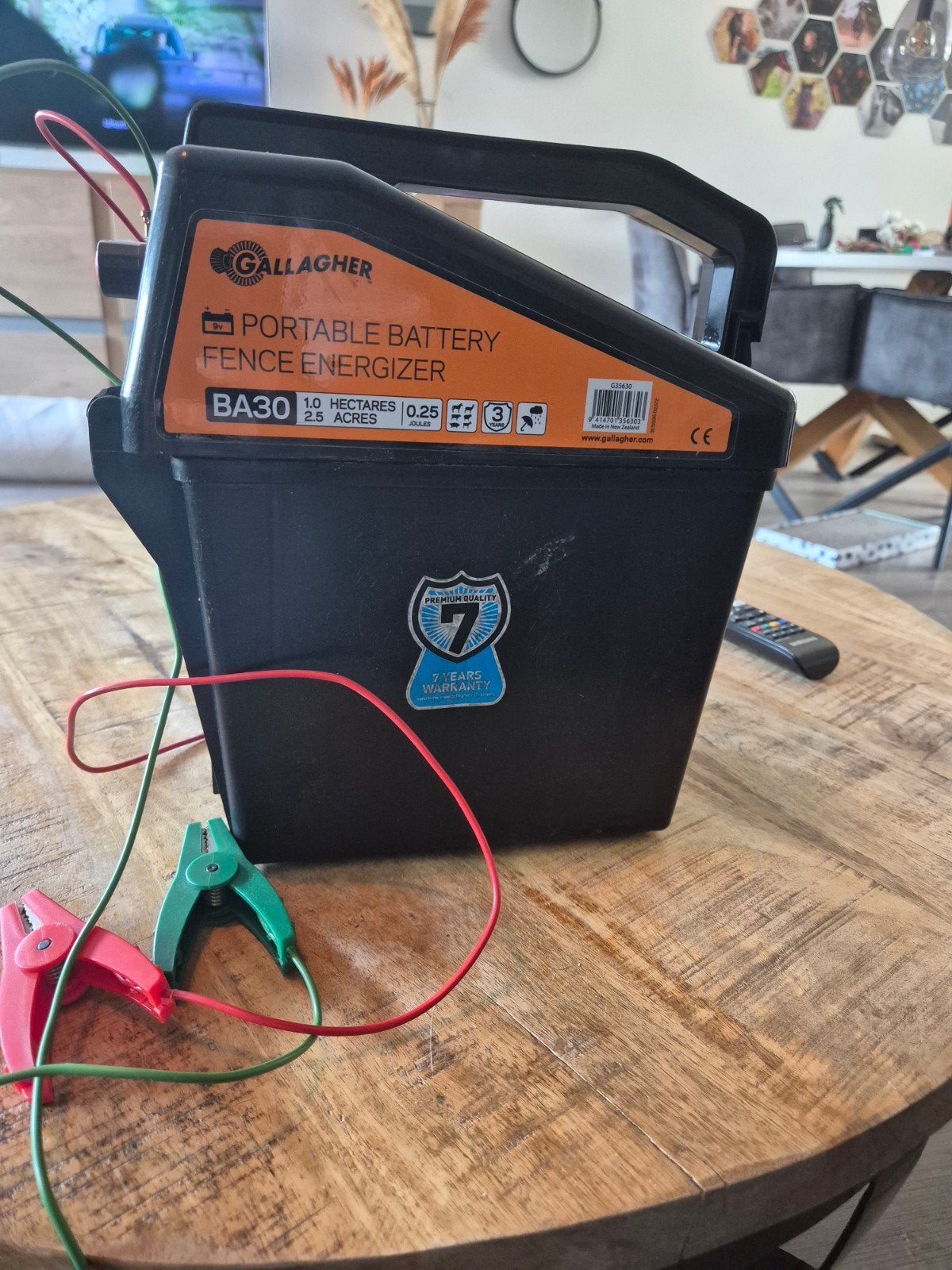 gallagher mobiele schrikdraadapparaat 
A30 9V batterij schri, Dieren en Toebehoren, Ophalen of Verzenden