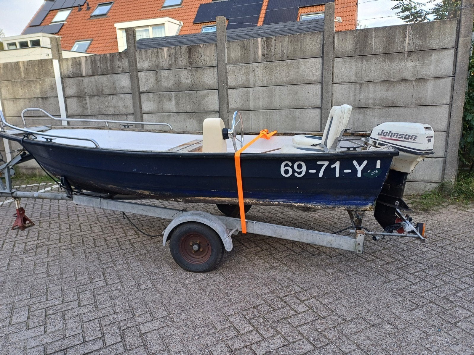 console sloep 4 meter 15pk incl trailer opknapper, Ophalen, 10 tot 30 pk, Gebruikt, Beekman