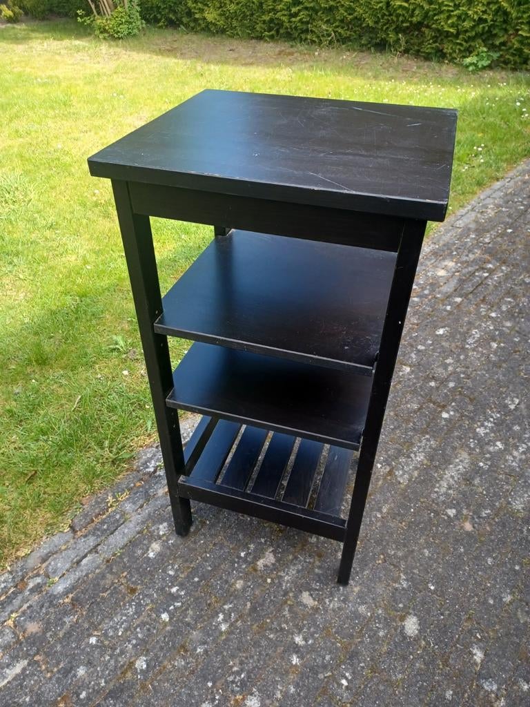IKEA Hemnes bijzettafel/nachtkastje - Zwart, Ophalen, Gebruikt