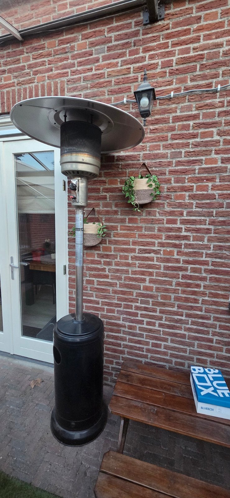 Terrasverwarmer op gas - functioneert perfect, Tuin en Terras, Ophalen, Gebruikt, Gas, Vloer