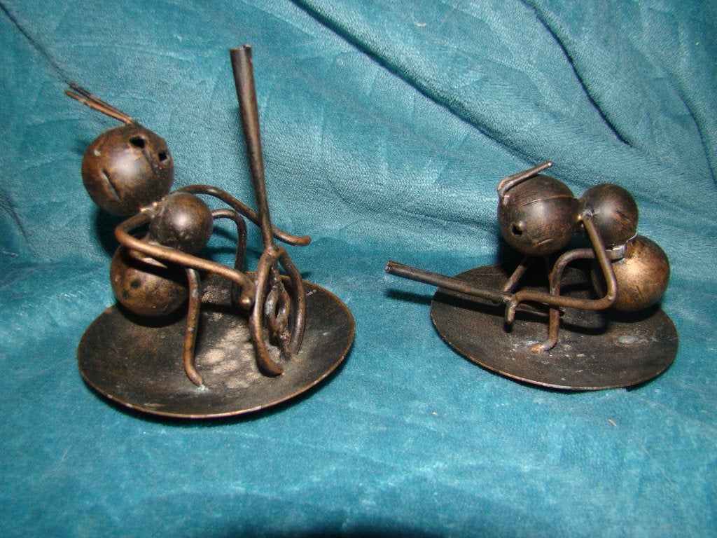 2 wierrook houders mieren van metaal  , mier wierrookhouder, Ophalen of Verzenden, Zo goed als nieuw, Zwart, Metaal