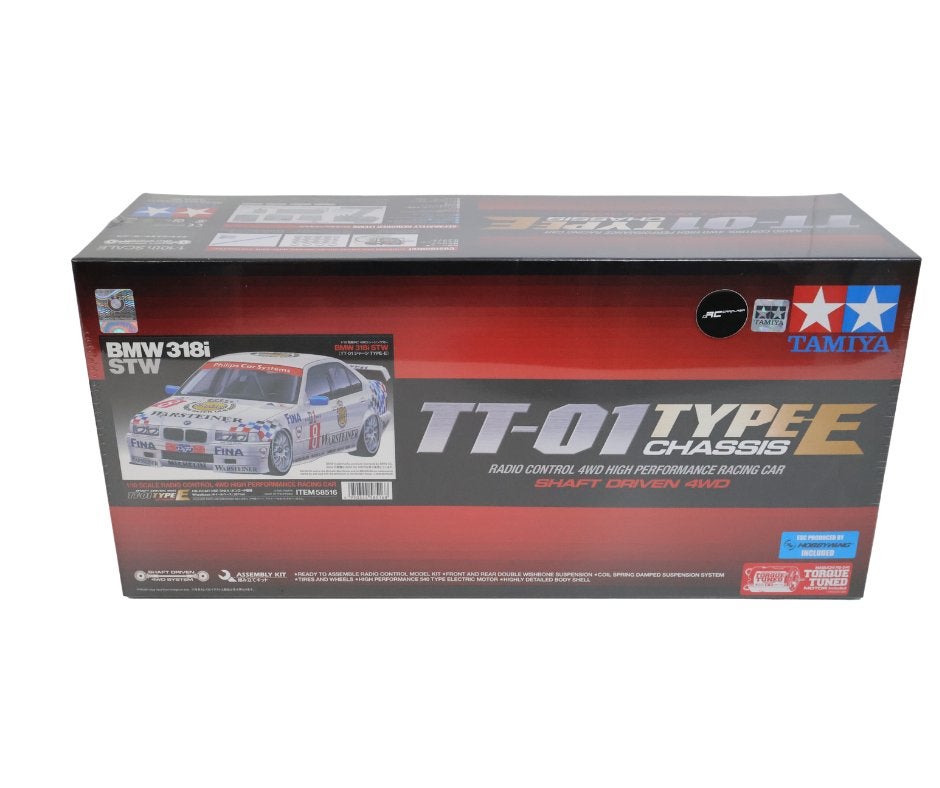 Tamiya 58516 1:10 RC BMW 318i STW TT-01E, Hobby en Vrije tijd, Modelbouw | Radiografisch | Auto's, Elektro, Verzenden, Nieuw, Schaal 1:10