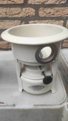 Vintage Geëmailleerd Haller Petroleumstel / Reukeloos, Ophalen of Verzenden