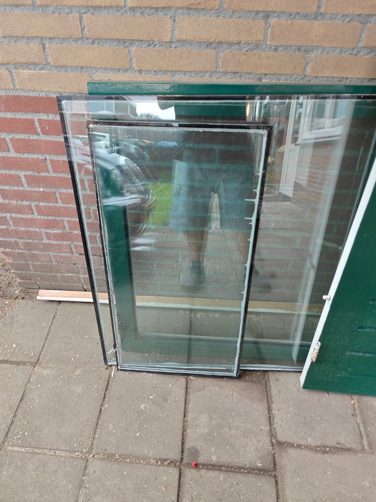 Dubbelglas gevelraam/ruit, gebruikt, Ophalen, 80 tot 120 cm, Gevelraam of Ruit, Dubbelglas