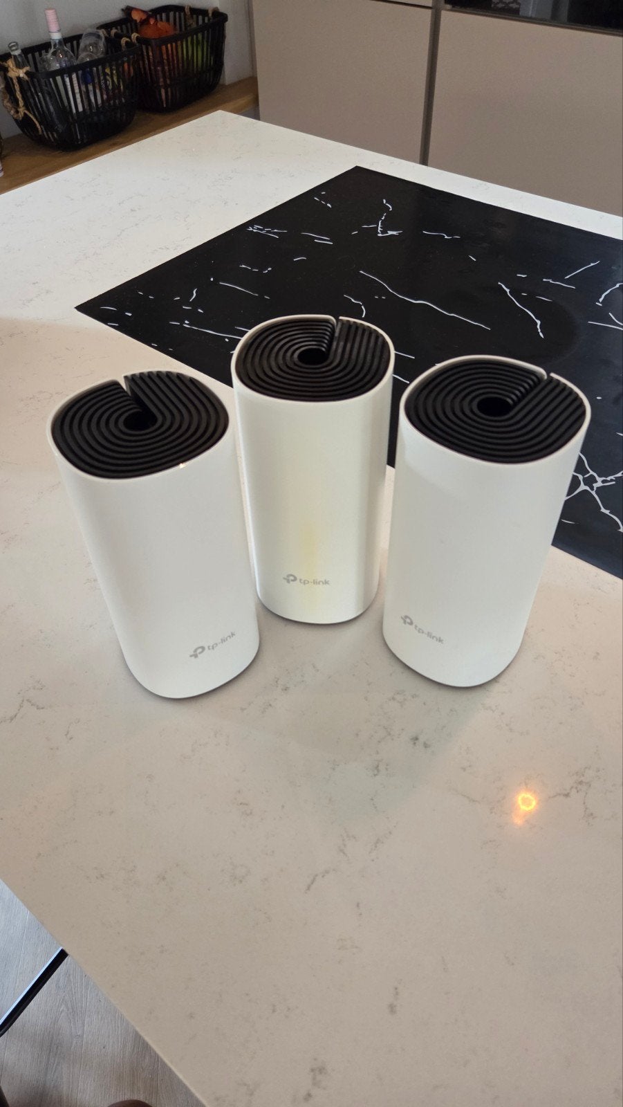 TP-Link Deco M4R (3-pack) Mesh Wifi Systeem, Ophalen of Verzenden, Zo goed als nieuw, Router, TP-Link