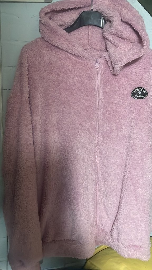 Zacht Roze Teddy Vest met Capuchon & Rits - maat M, Ophalen of Verzenden, Nieuw, Maat 38/40 (M), Roze