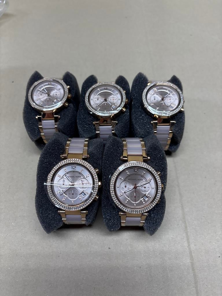 Michael Kors Horloge MK5896 Rosé Kleurig Staal 39 mm, Overige merken, Staal, Polshorloge, Nieuw