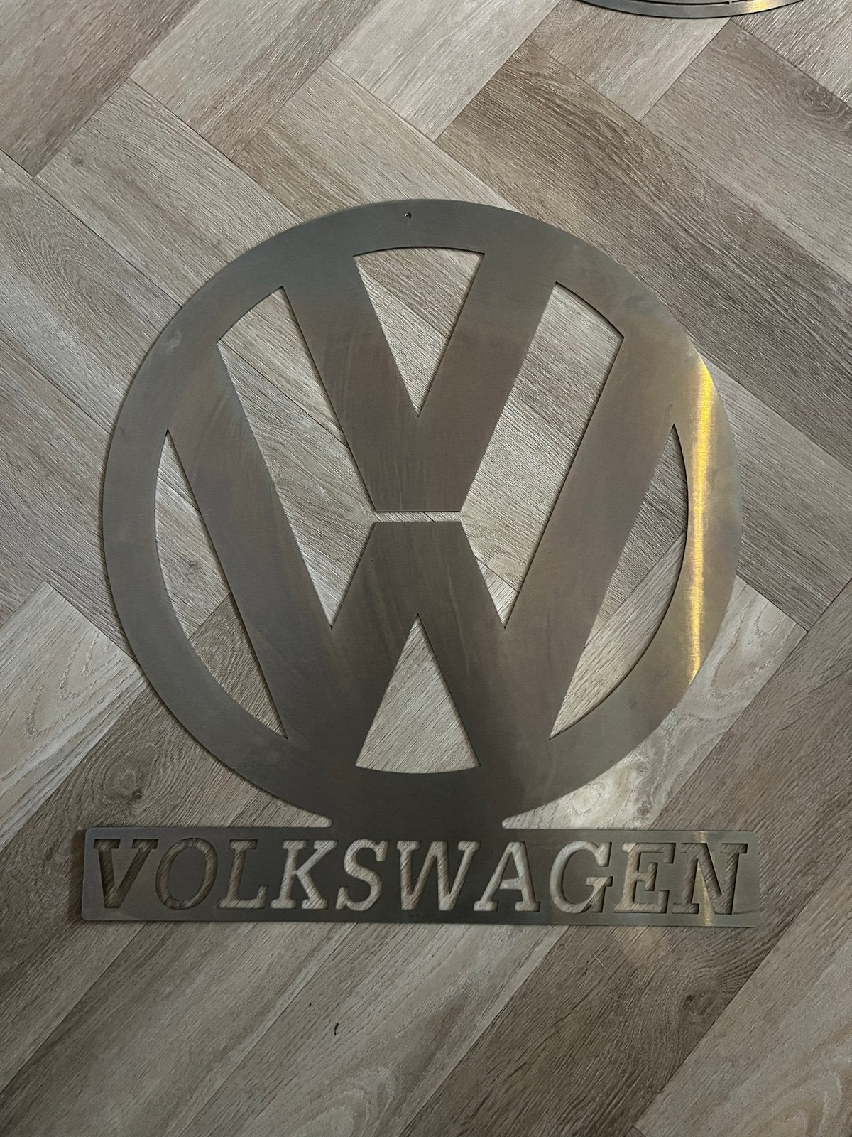 Volkswagen logo metaal wanddecoratie, Ophalen of Verzenden, Nieuw
