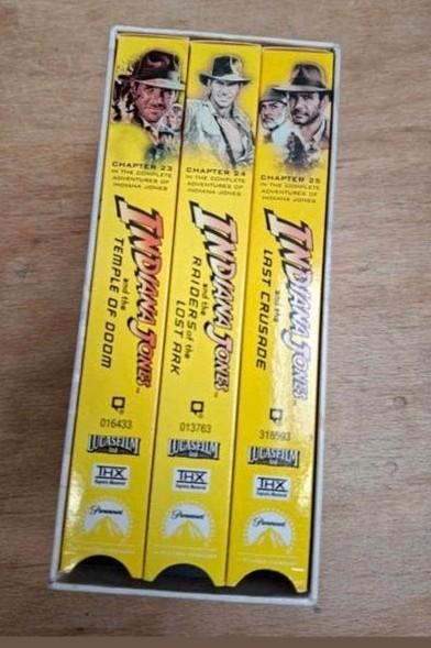 Indiana Jones VHS Collectie - Goede Staat, Cd's en Dvd's, VHS | Film, Gebruikt, Actie en Avontuur, Vanaf 12 jaar, Ophalen
