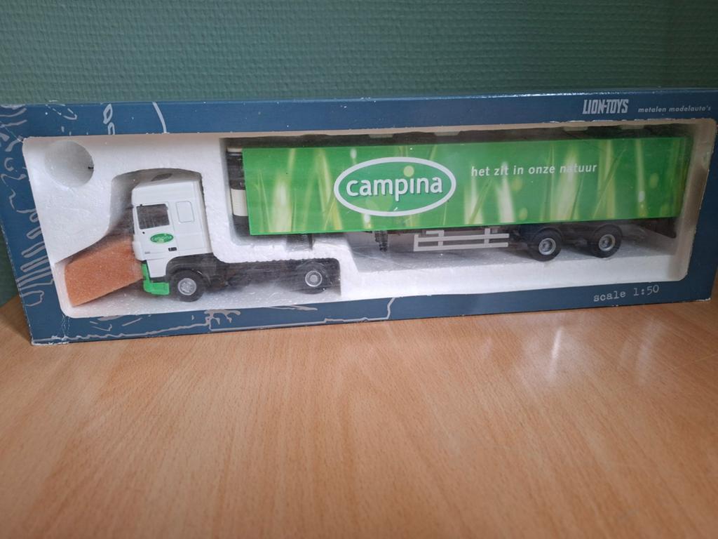 Lion Toys Campina vrachtwagen schaal 1:50, Ophalen of Verzenden, Gebruikt, Bus of Vrachtwagen