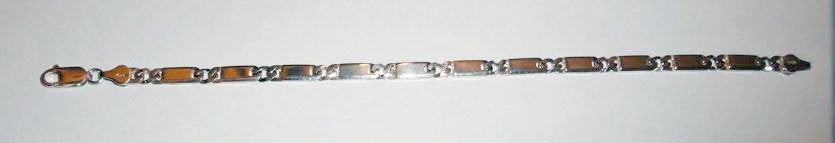 Armband 925 zilver platte schakels, Ophalen of Verzenden, Nieuw, Zilver, Zilver