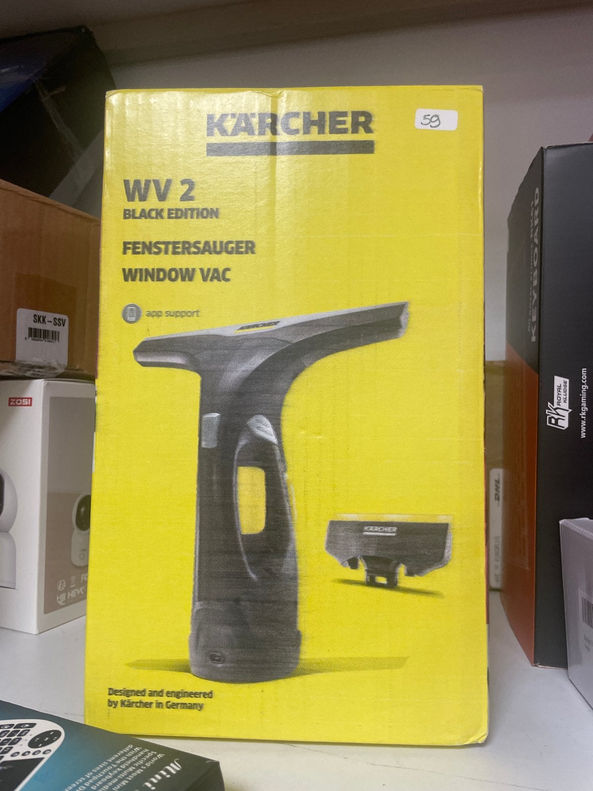 Kärcher WV 2 Black Edition Fenstersauger Window Vac, Ophalen, Raamwisser of Trekker