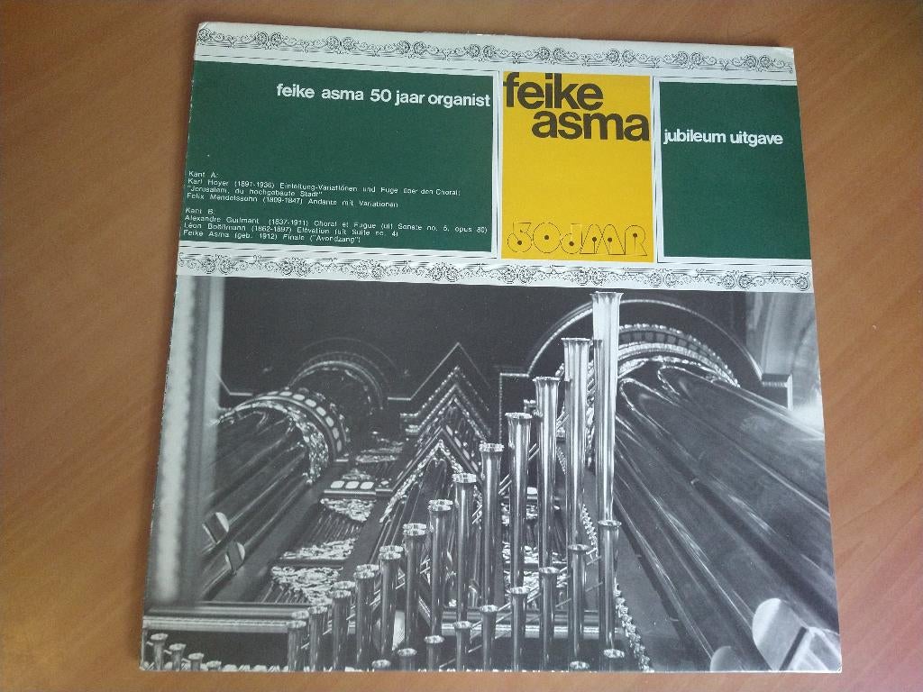 Elpee Feike Asma 50 jaar organist. Jubileum uitgave, Cd's en Dvd's, Vinyl | Klassiek, Overige formaten, Overige typen, Ophalen of Verzenden