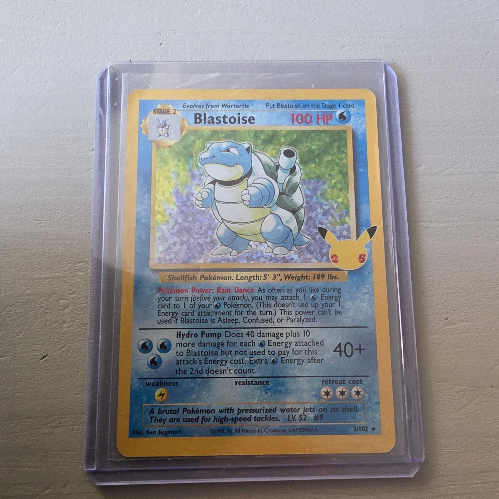 Blastoise 2/102 Holo Rare Celebrations Classic Collection, Ophalen of Verzenden