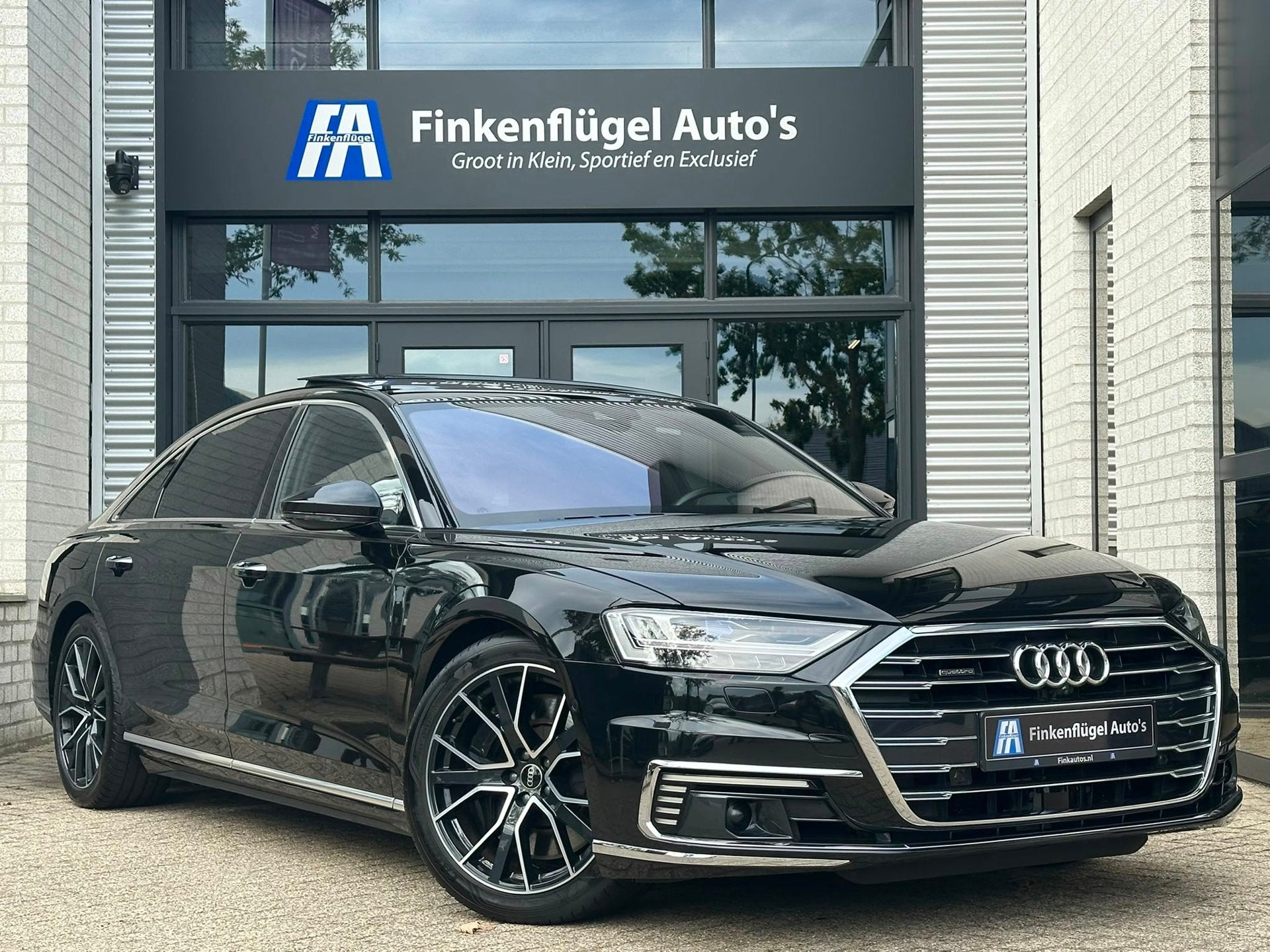 Audi A8 60 TFSI e Quattro Lang S-line |Pano |B&O |Massage |4, Auto's, Automaat, Gebruikt, 2995 cc, Zwart