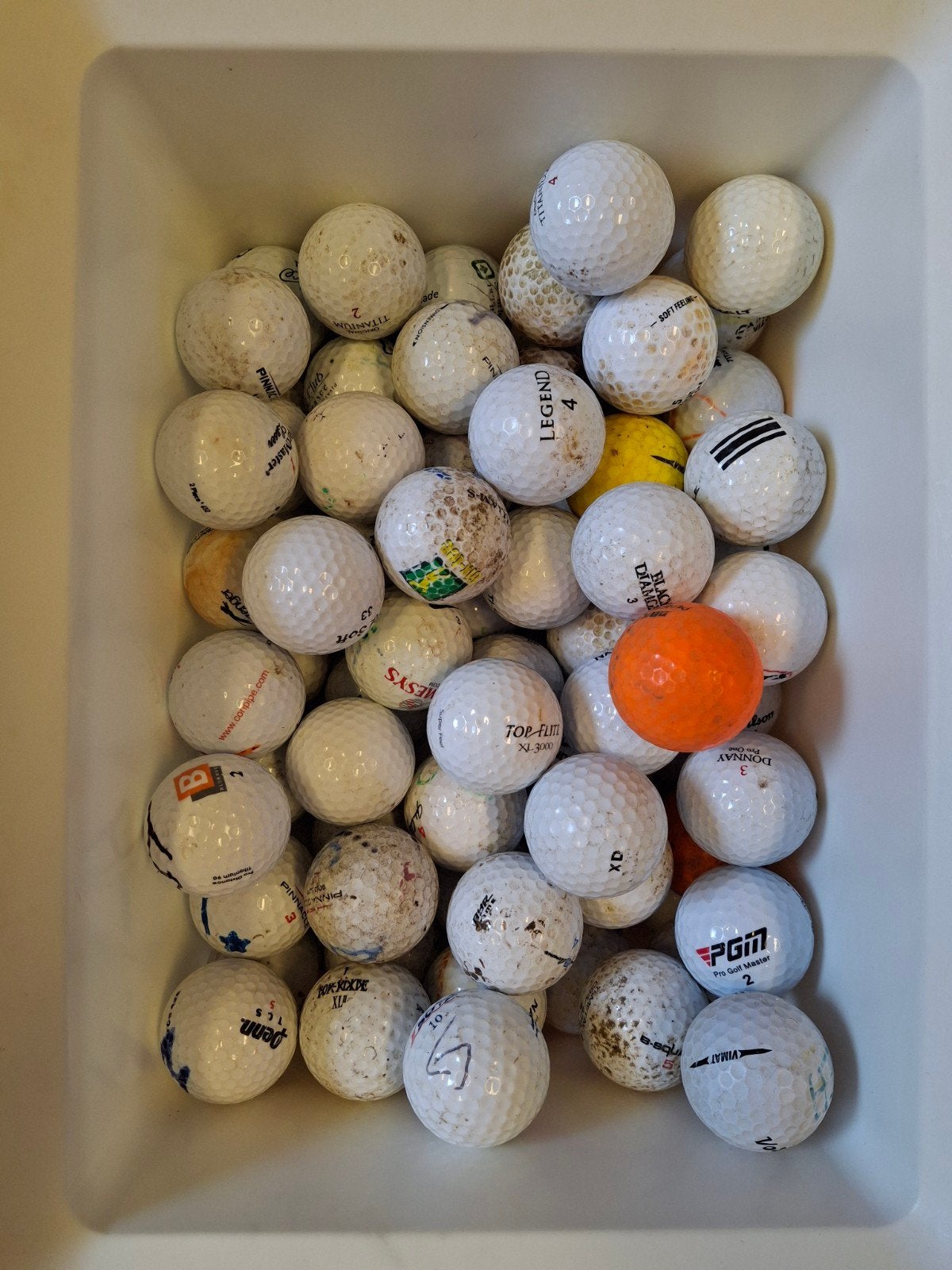 Golfballen - diverse merken €10/50 stuks, Ophalen, Gebruikt, Bal(len), Overige merken