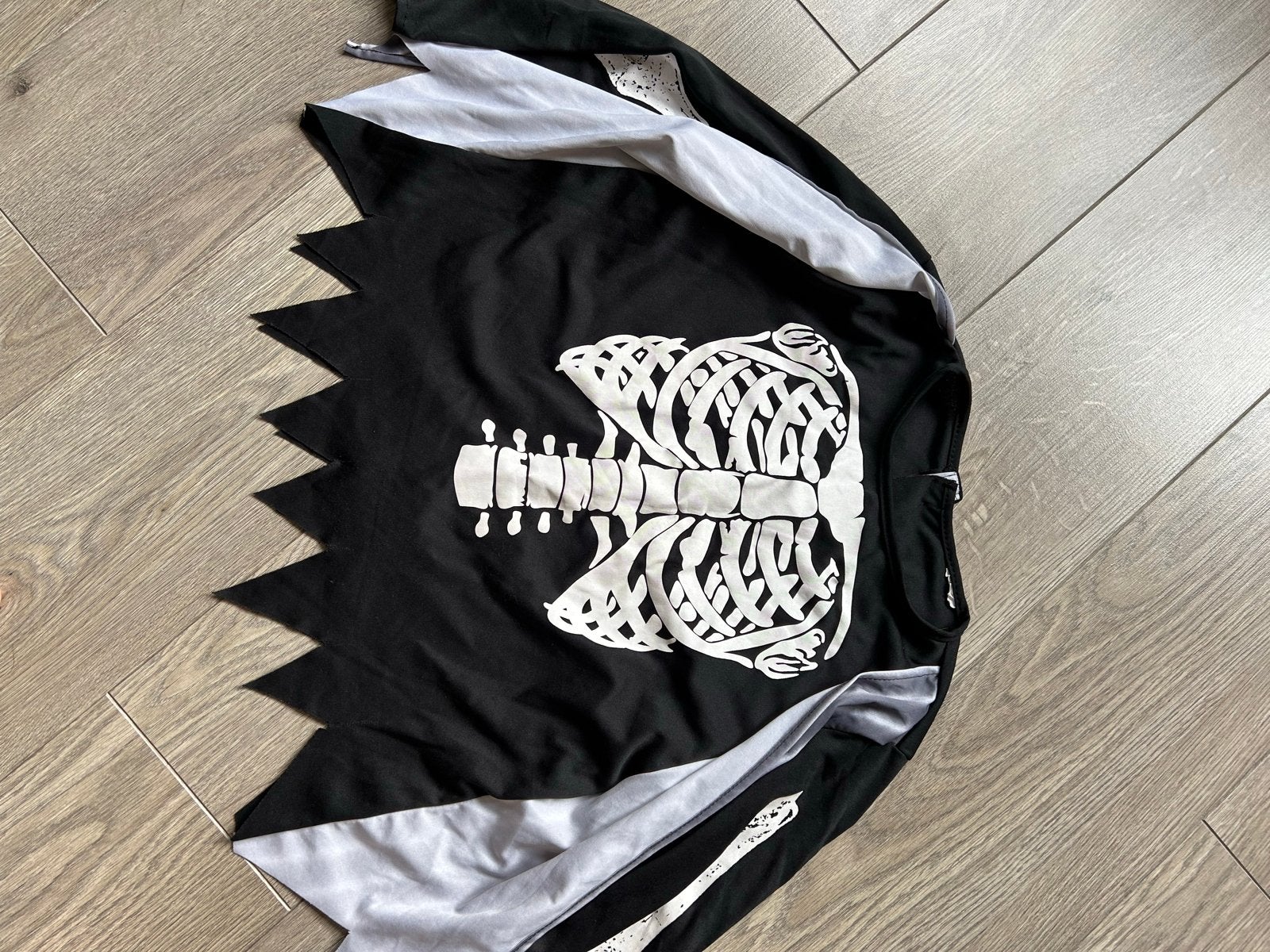 Skelettenpak Halloween Carnaval Maat 122-128, Ophalen of Verzenden, Gebruikt, 122 t/m 128, Jongen of Meisje