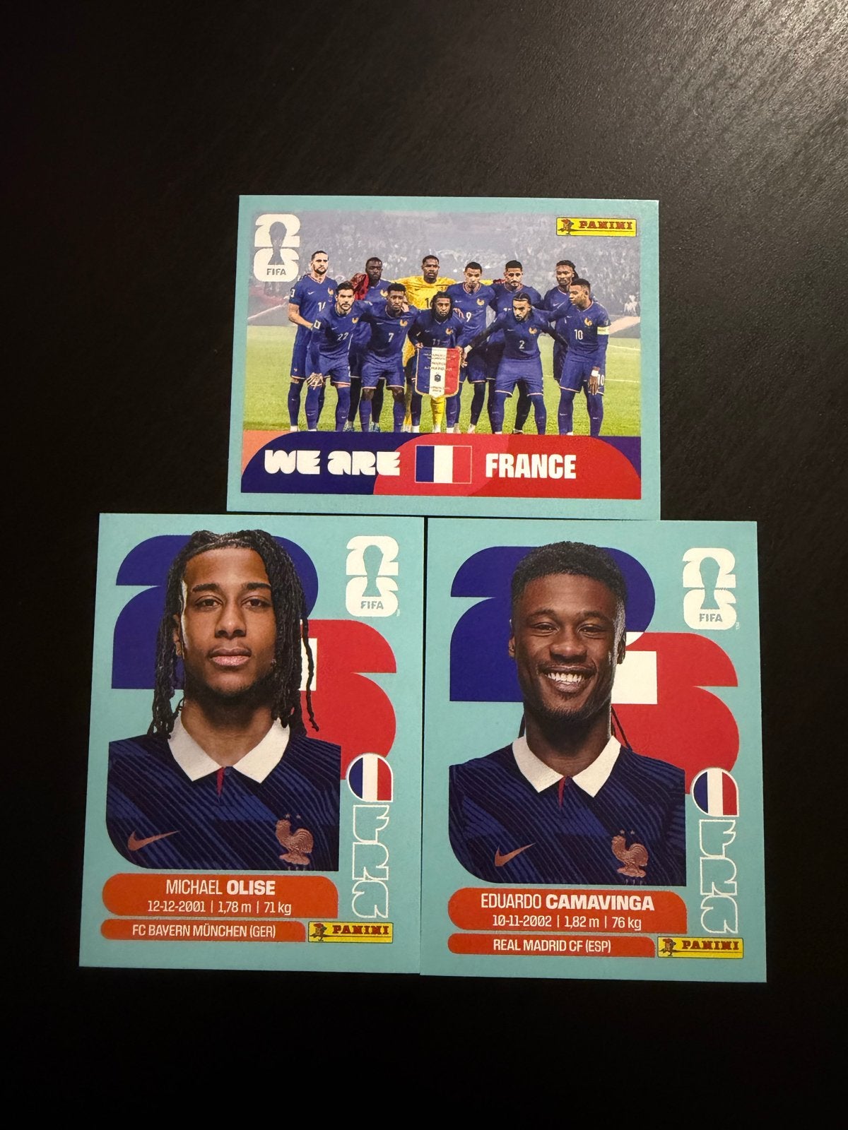 Panini FIFA 2023 Kaarten: Frankrijk Team, Olise, Camavinga, Verzamelen, Sportartikelen en Voetbal, Ophalen of Verzenden, Zo goed als nieuw
