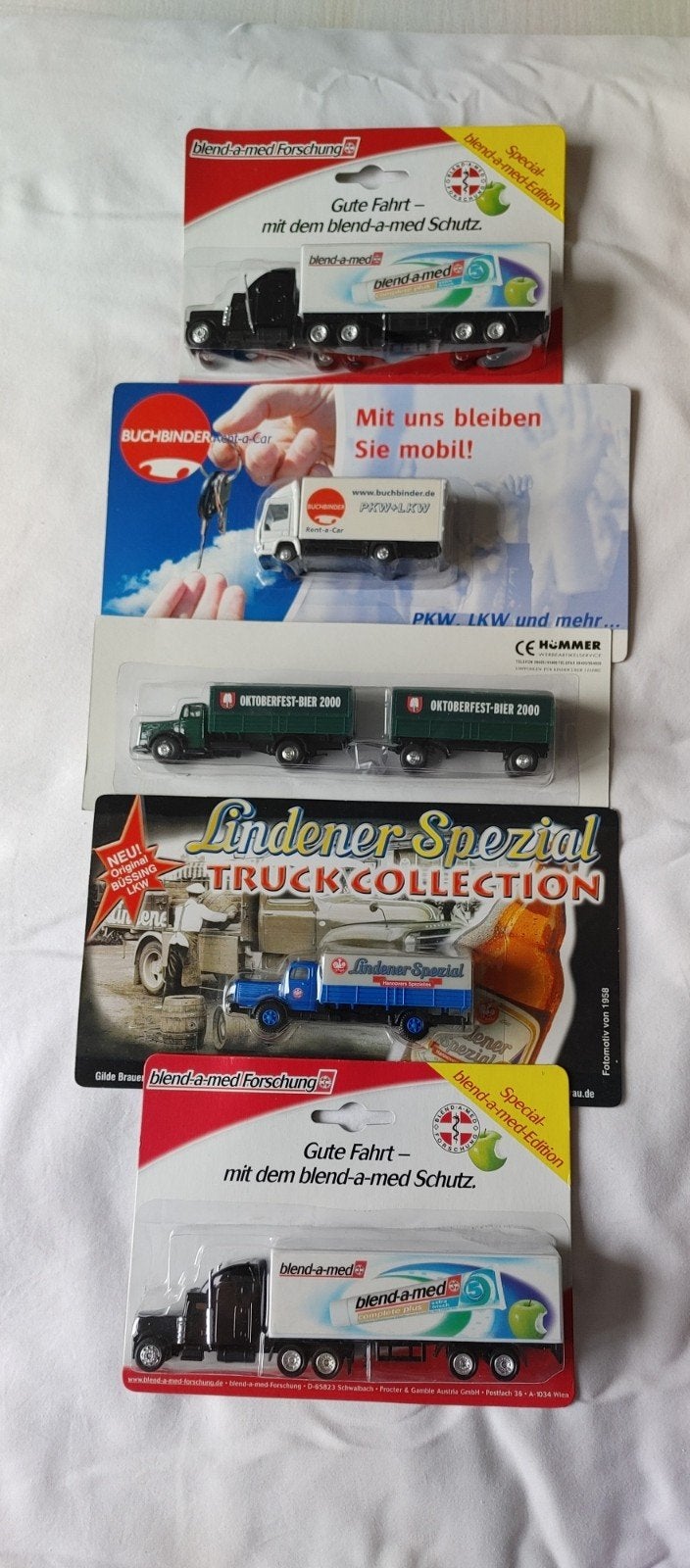 Grell trucks1:87 5stuks, Verzenden, Nieuw, Bus of Vrachtwagen, Overige merken