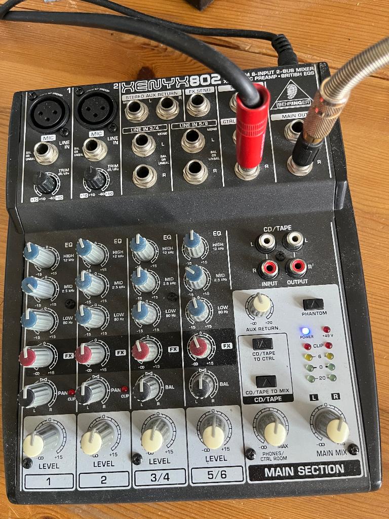 Audio mixer, Muziek en Instrumenten, Mengpanelen, Ophalen, Gebruikt, Minder dan 5 kanalen, Microfooningang