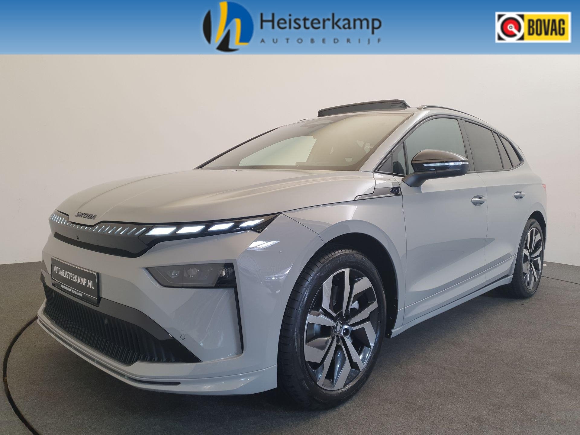 SKODA Enyaq 85 Sportline 82 kWh 286pk 2.000kg trekgewicht, P, Auto's, 12 maanden, 510 min, Zwart, 82 kWh