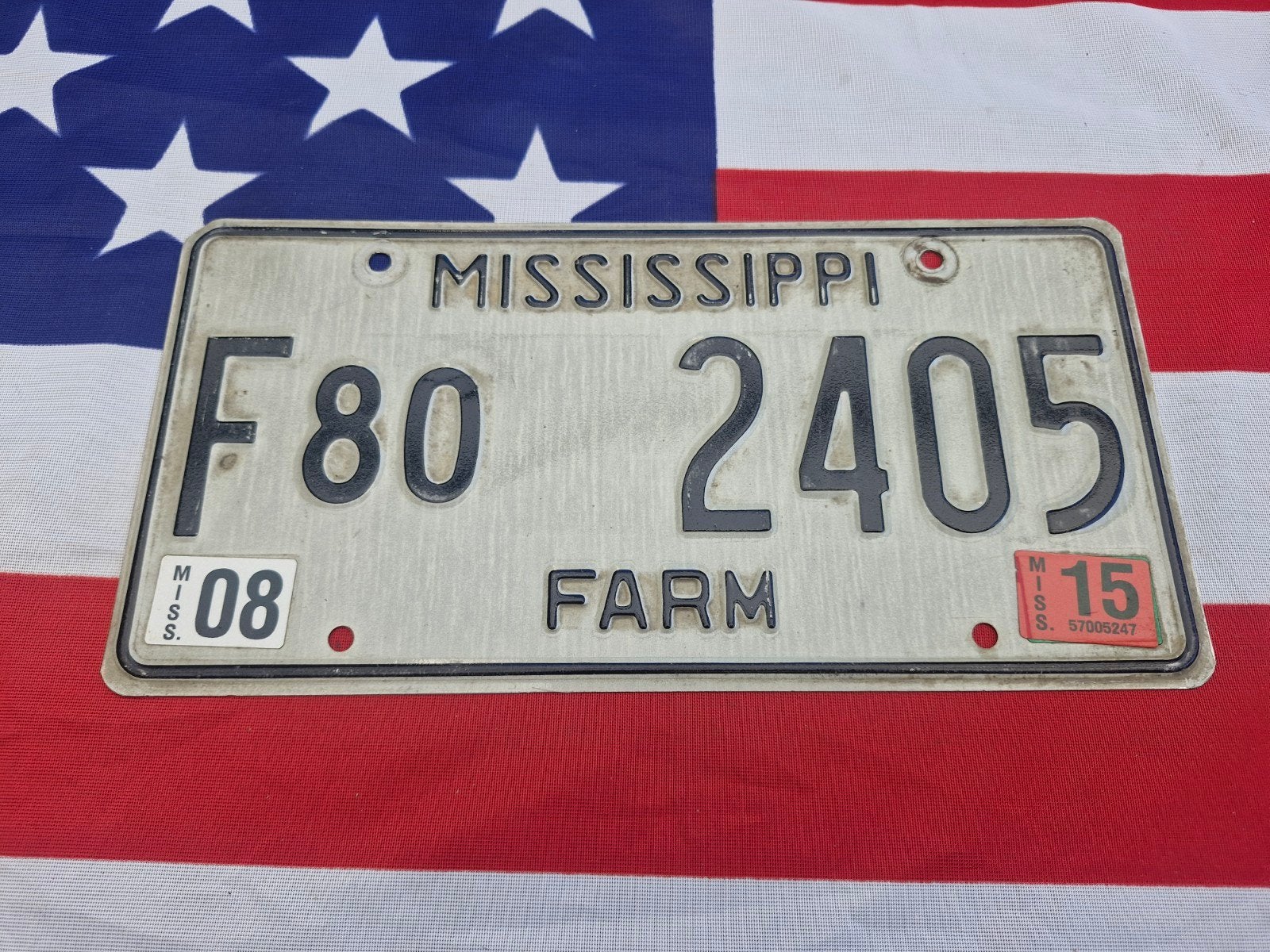 Kentekenplaat Mississippi USA Nummerplaat nummerbord License, Ophalen of Verzenden, Gebruikt, Auto's