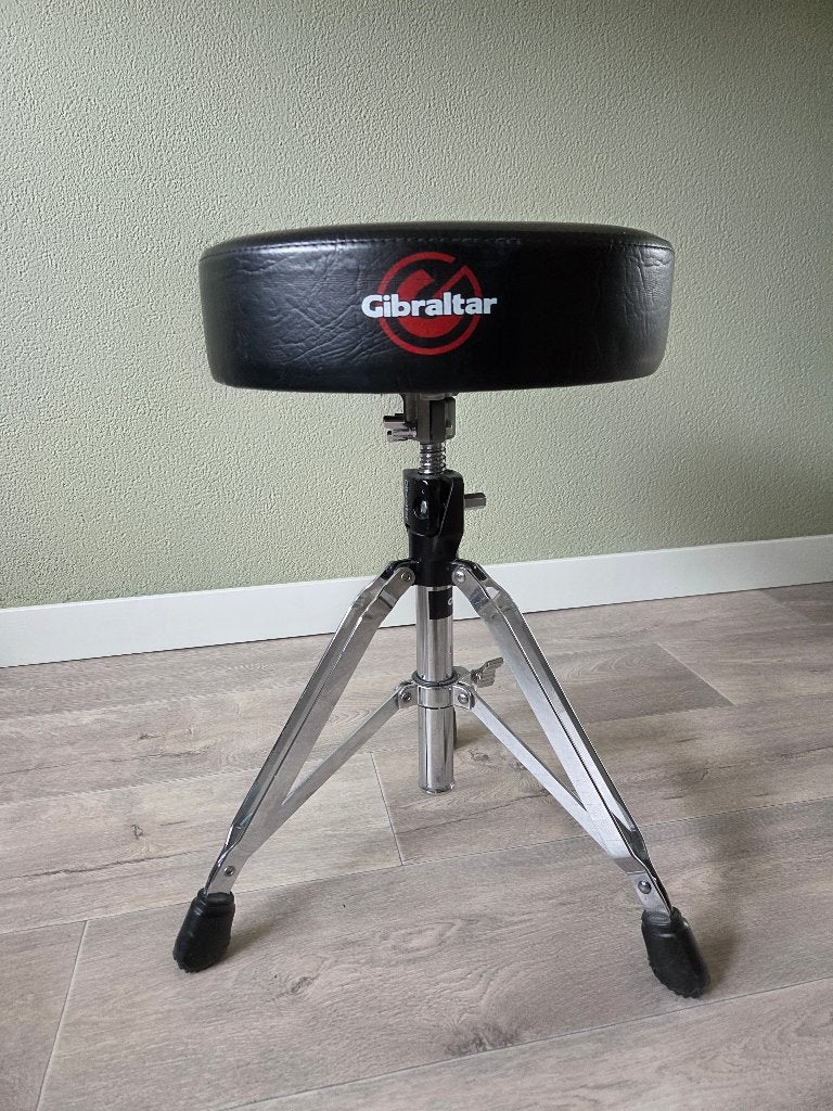 Gibraltar 9608E professionele drumkruk met ronde zitting, Ophalen, Gebruikt, Overige merken